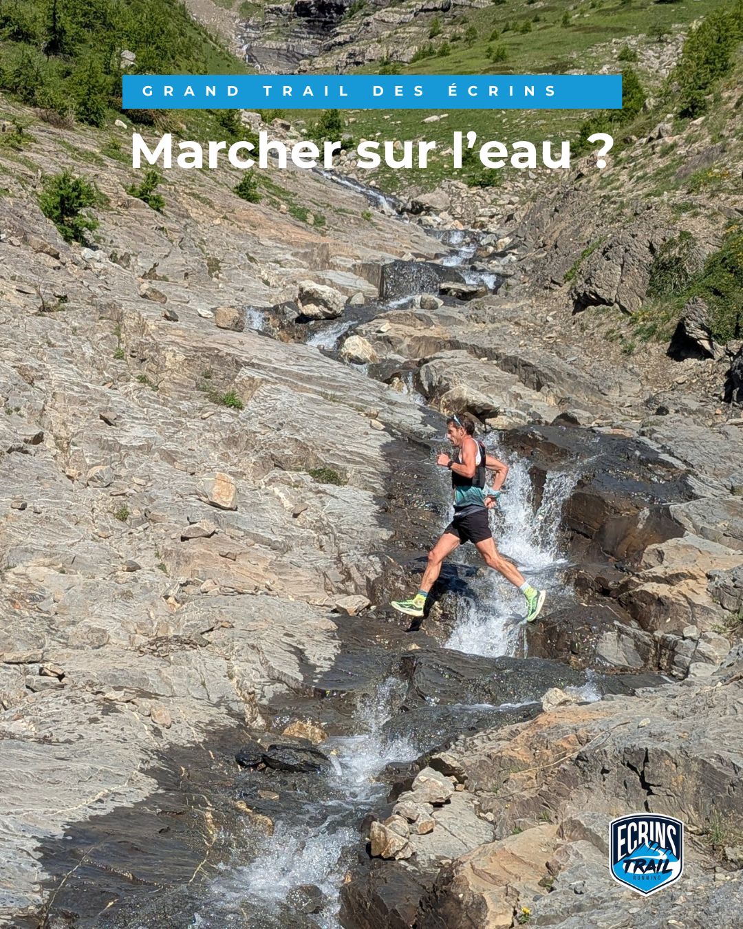 Parfois on a l'impression que les coureurs marchent littéralement sur l'eau !

#traildesecrins #ecrins #trailrunning #courseapied #montagne
